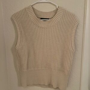 Banana Republic Cream Knit Sweater Tank